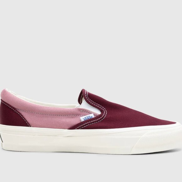 Vans Premium BMX Slip-on Reissue 98 LX Skate Shoes Maroon VN000CSE5T2 Men's 12 - Picture 10 of 13